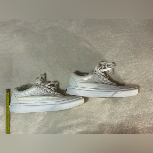 Vans white skate shoes women's 8.5 Men's 7 lace summer casual - Picture 3 of 7